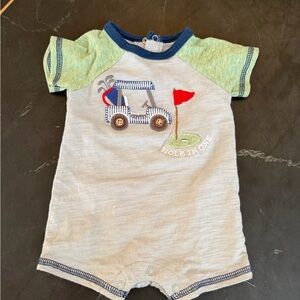 Mud Pie Blue and Green Golf One Piece